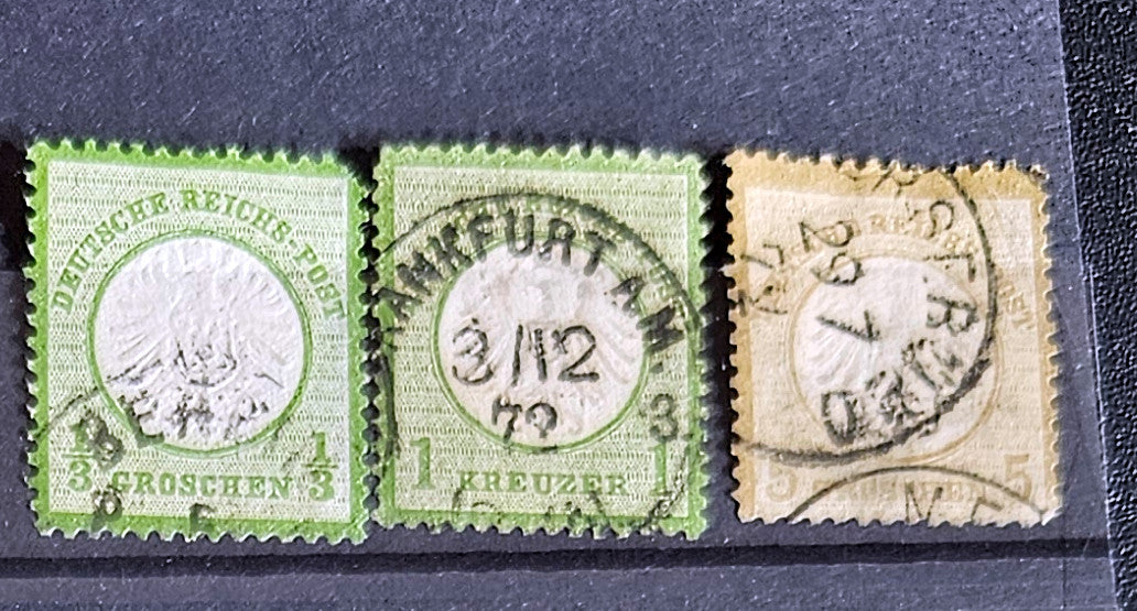Vintage 1872 Germany stamps