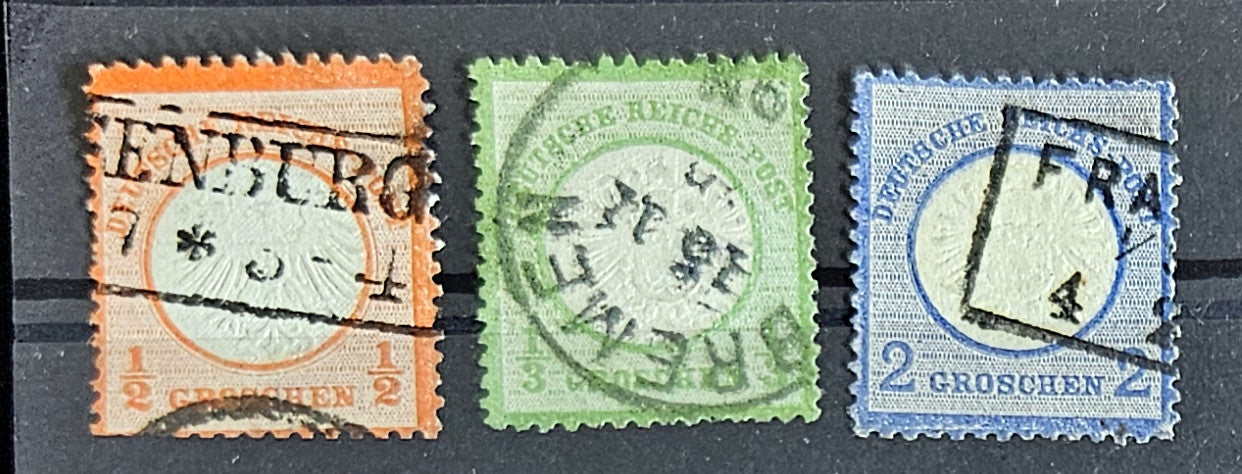 Vintage 1872 Germany stamps