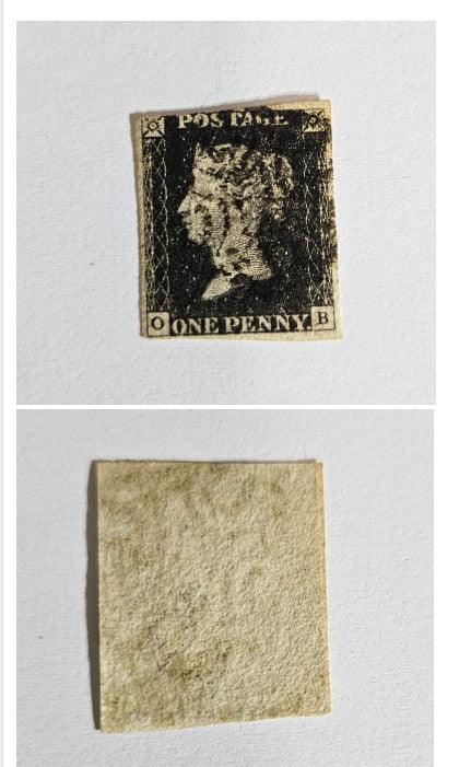 GB 1840 Penny Black Original Stamps
