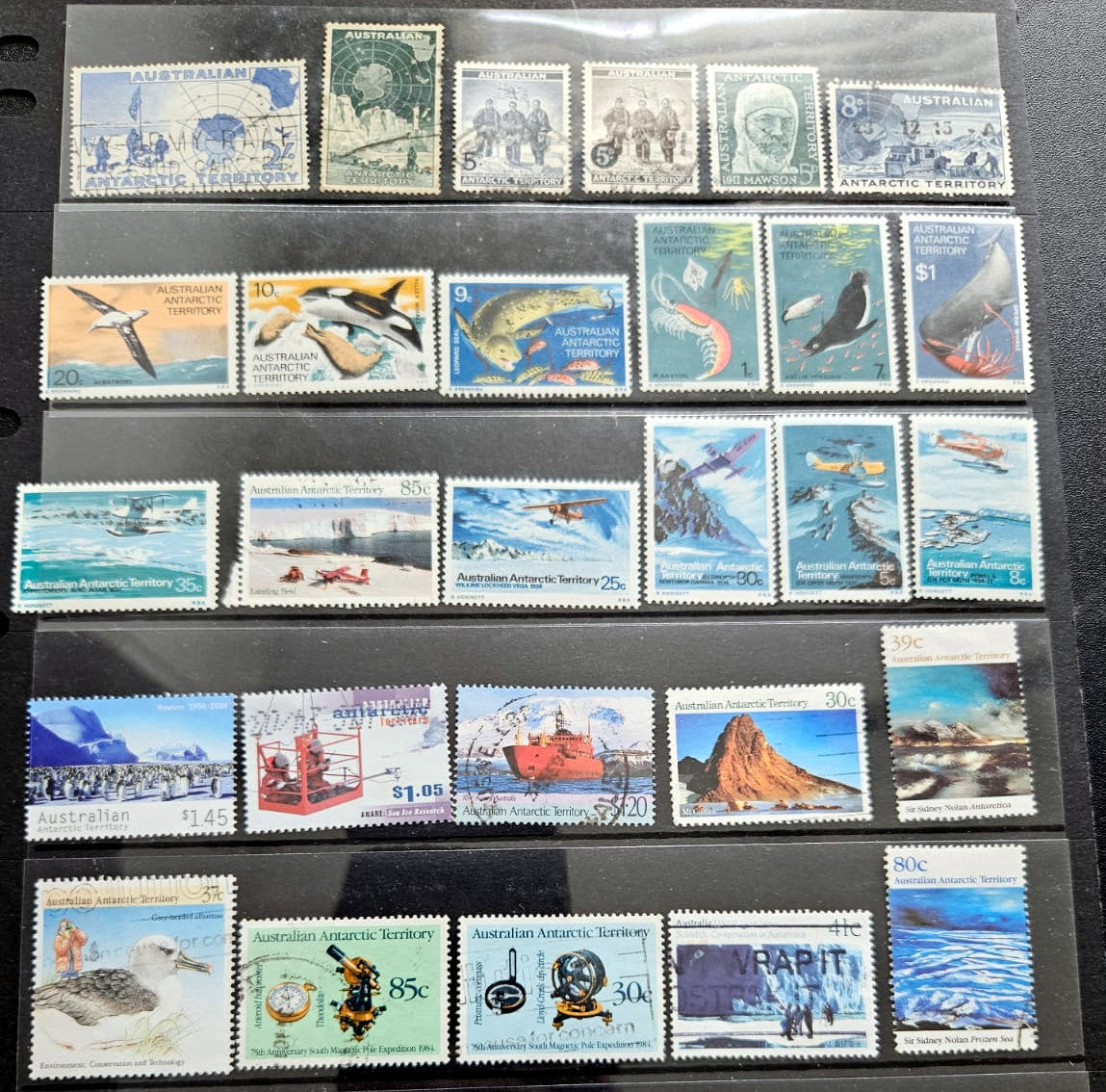 Australian Antarctic Territory Vintage Postage Stamp Collection