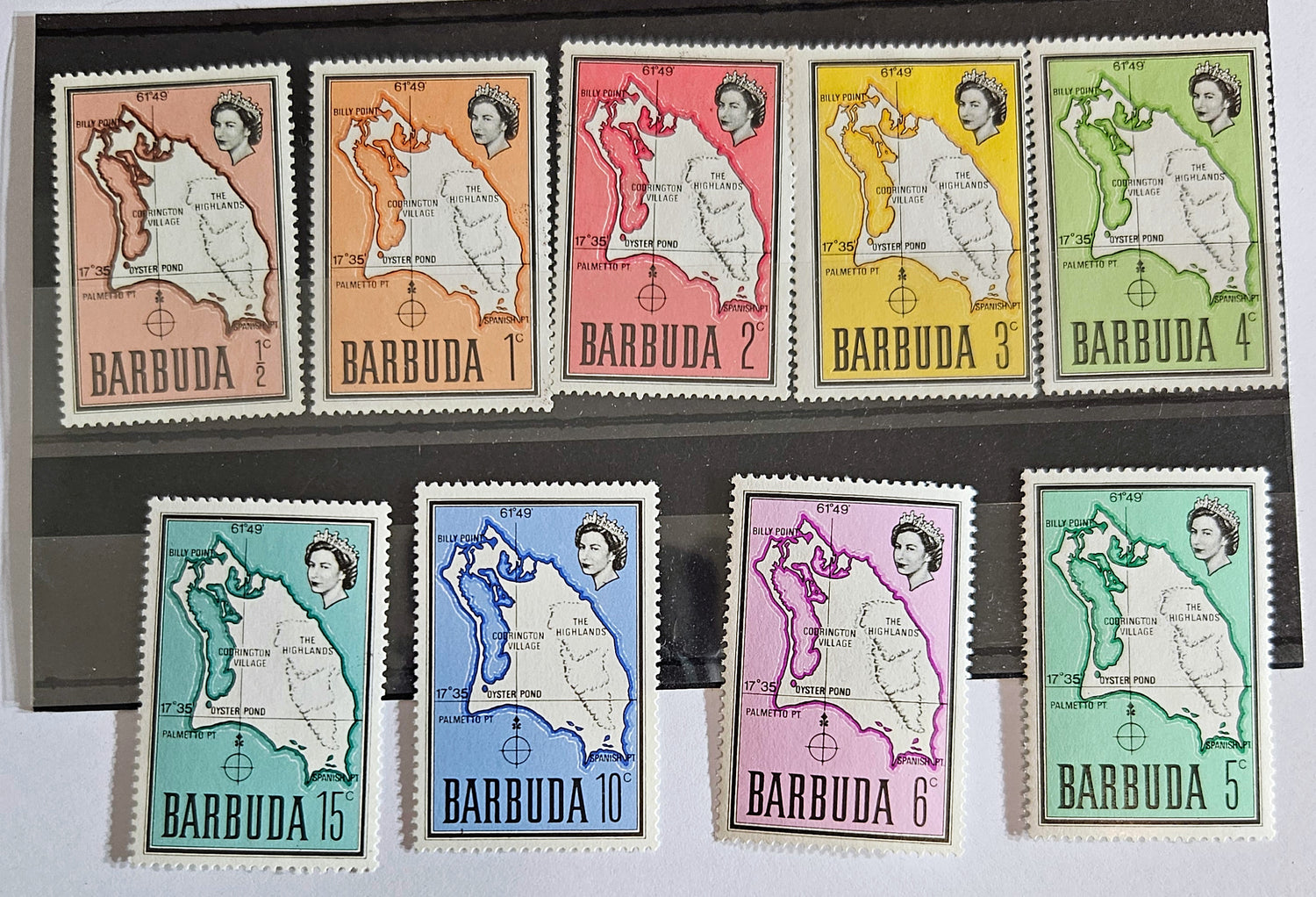 Vintage Br Commonwealth Bermuda stamps