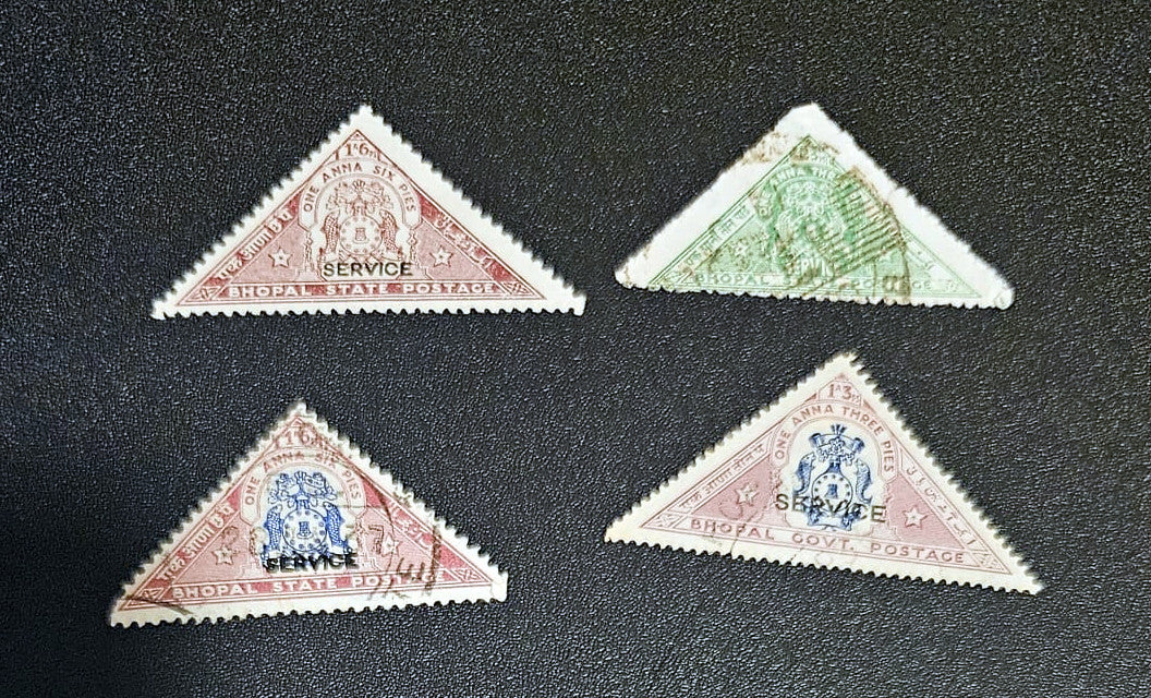 India feudatory states Chamba Charkari Faridcot Indore stamps