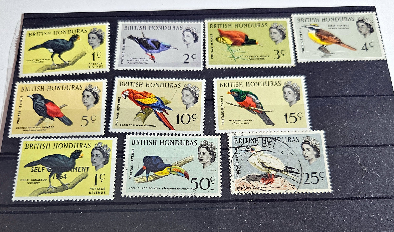 Vintage British Honduras Stamps