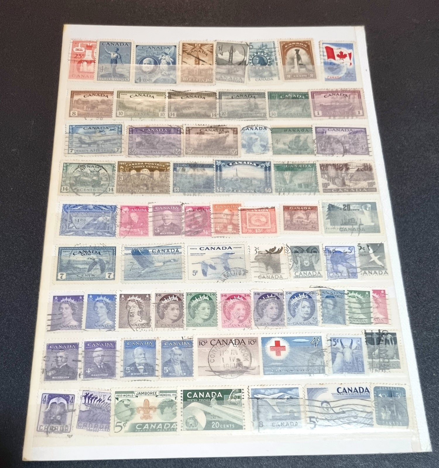 Vintage Canada stamps