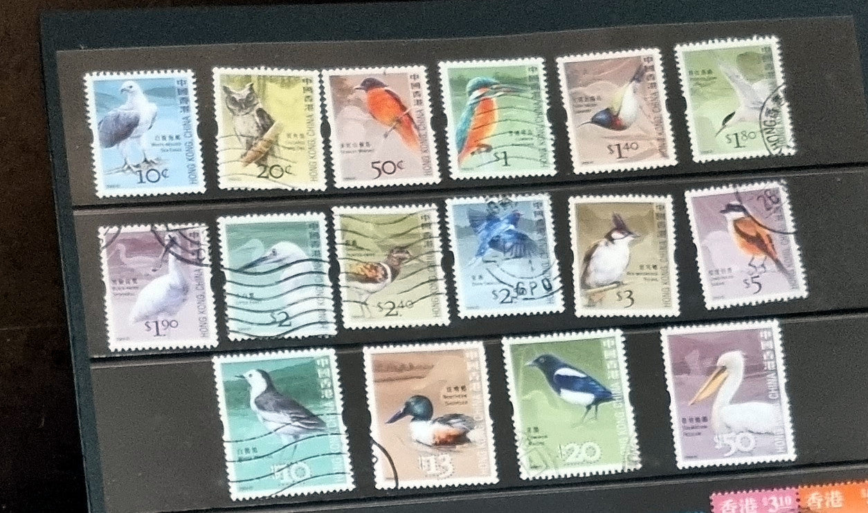 Vintage Hong Kong stamps QV to QEII