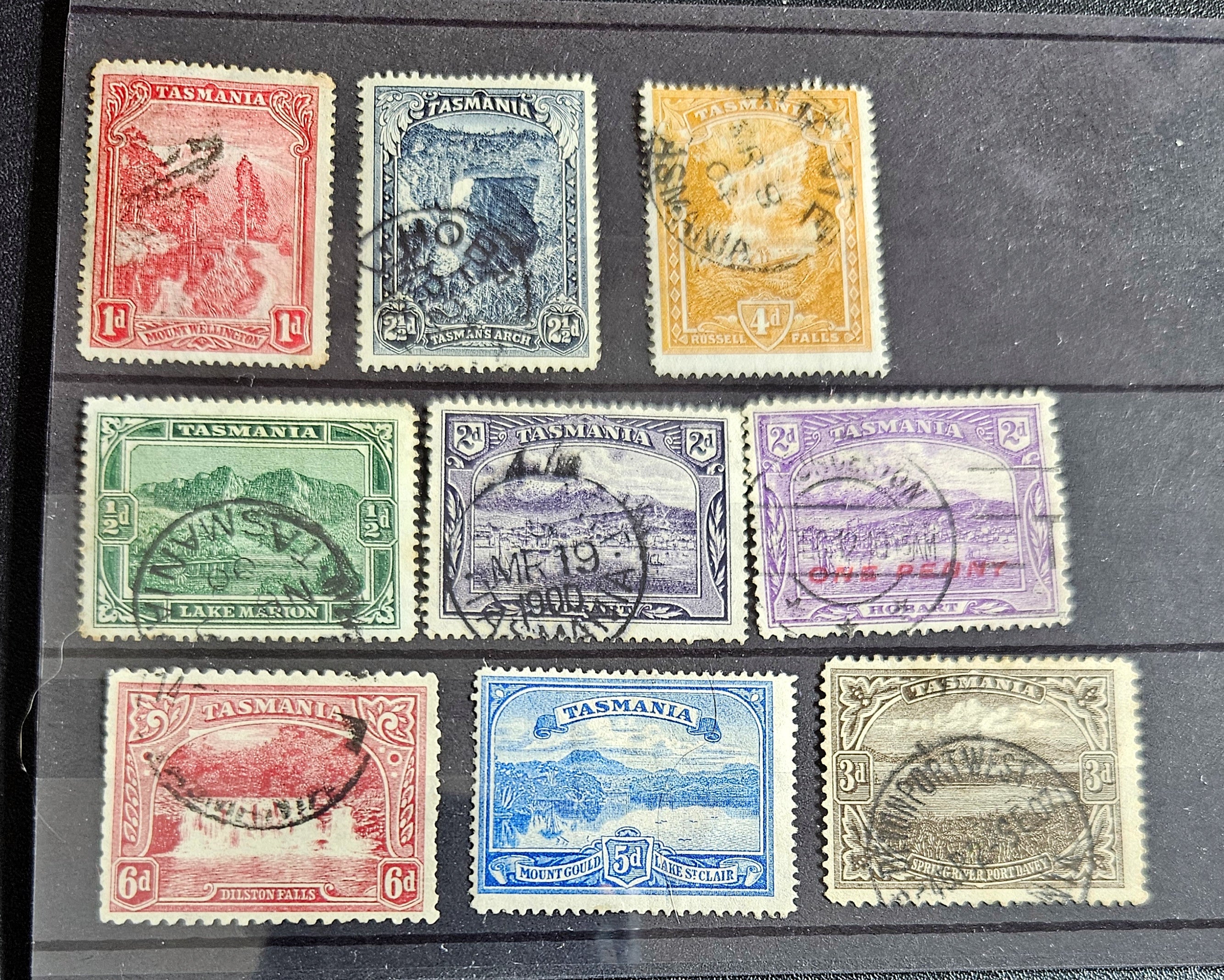 Vintage Australia state stamps