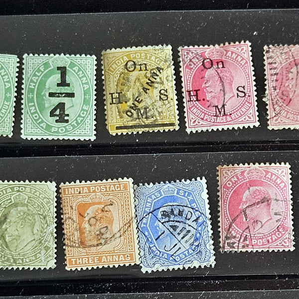 Vintage India stamps King Edward VII