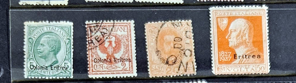 Vintage Italian Eritrea Stamps
