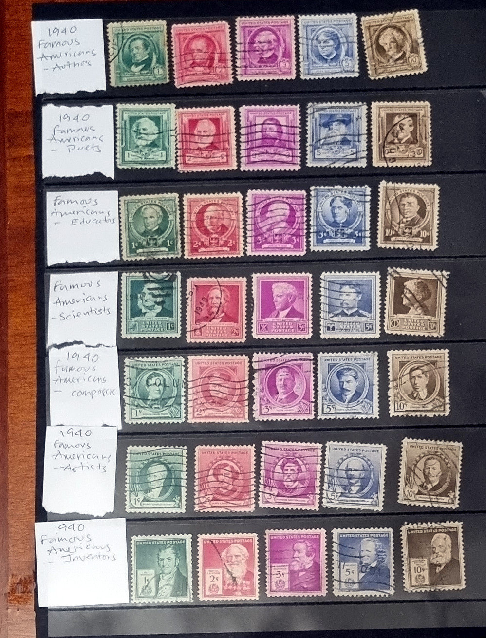Vintage USA stamps