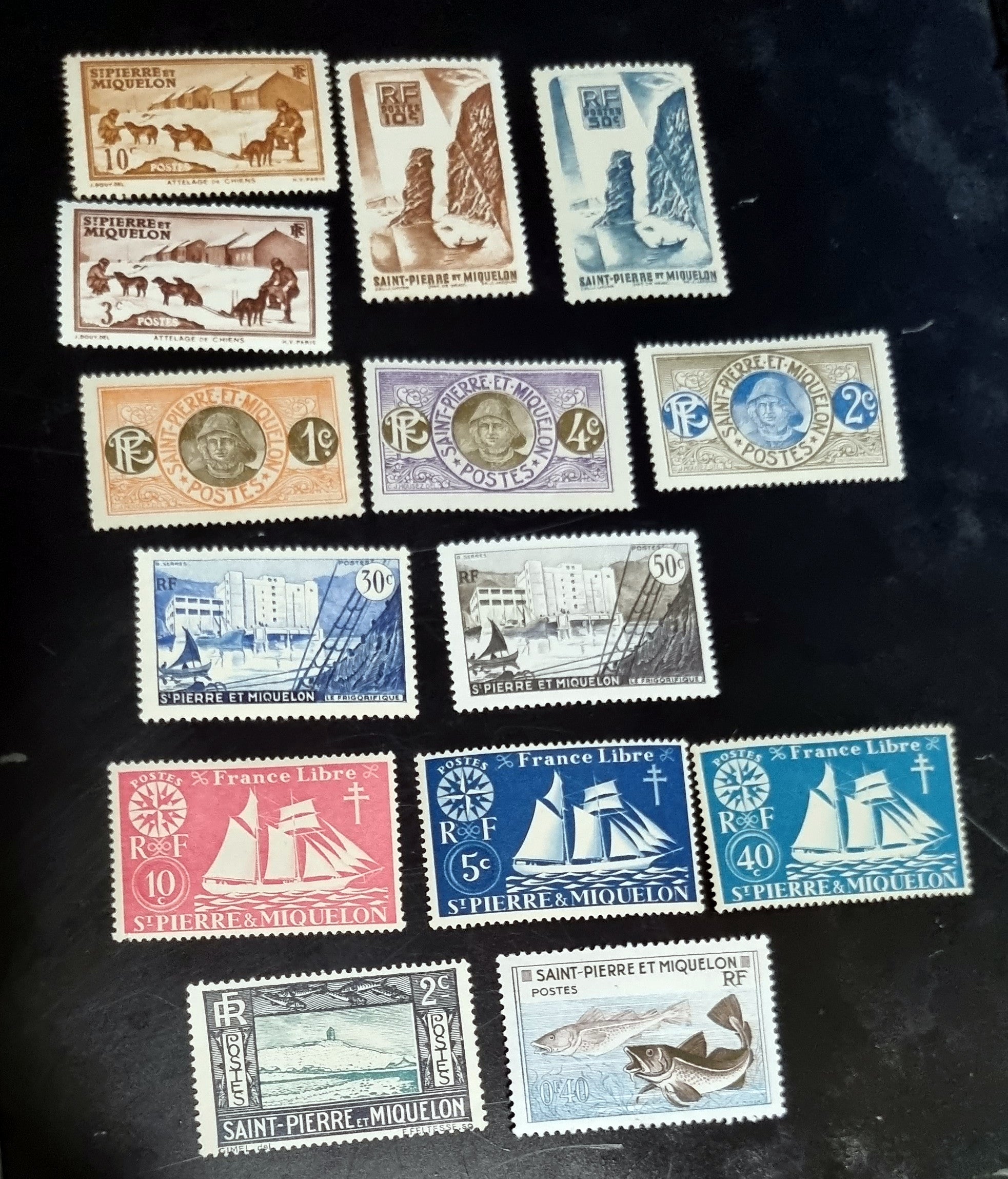 Vintage French Colonies Stamps