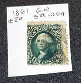 Rare vintage US stamps from 1861 - 1870