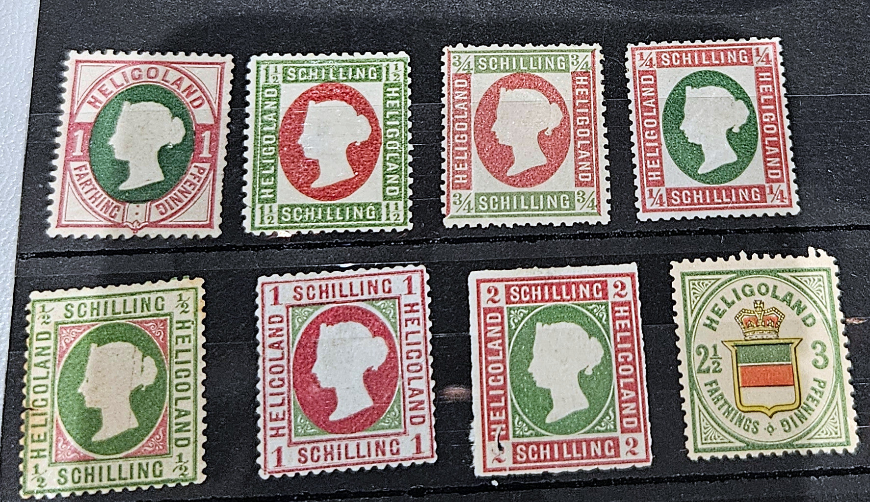 Vintage heligoland stamps