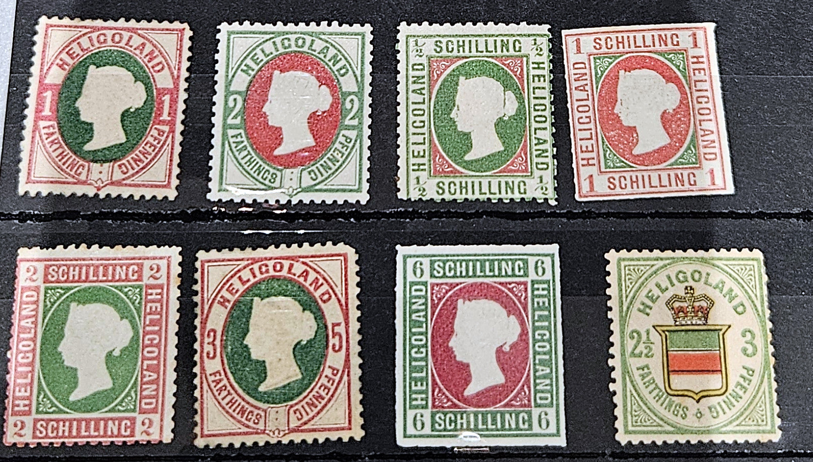 Vintage heligoland stamps