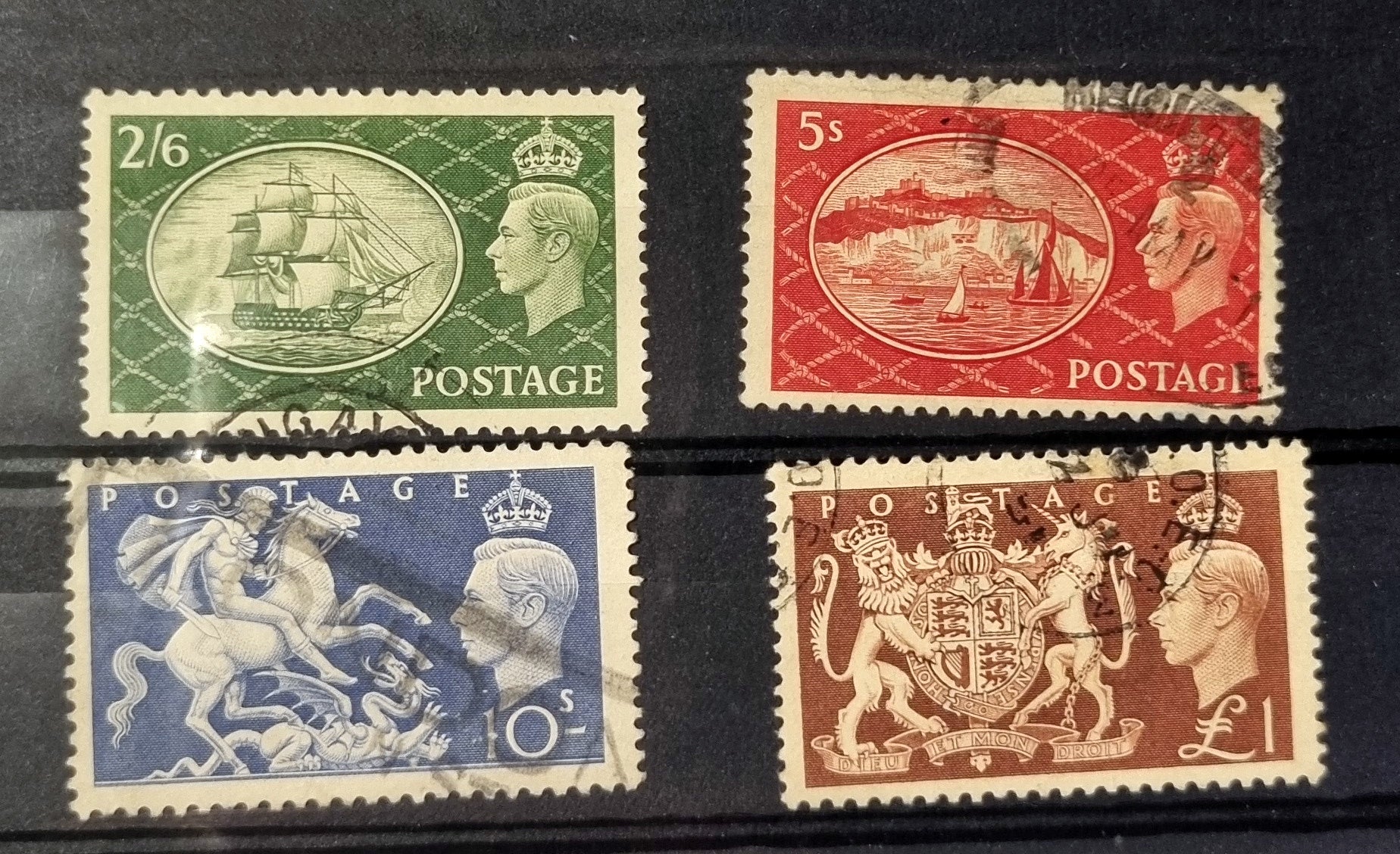 Vintage GB King George VI Stamp