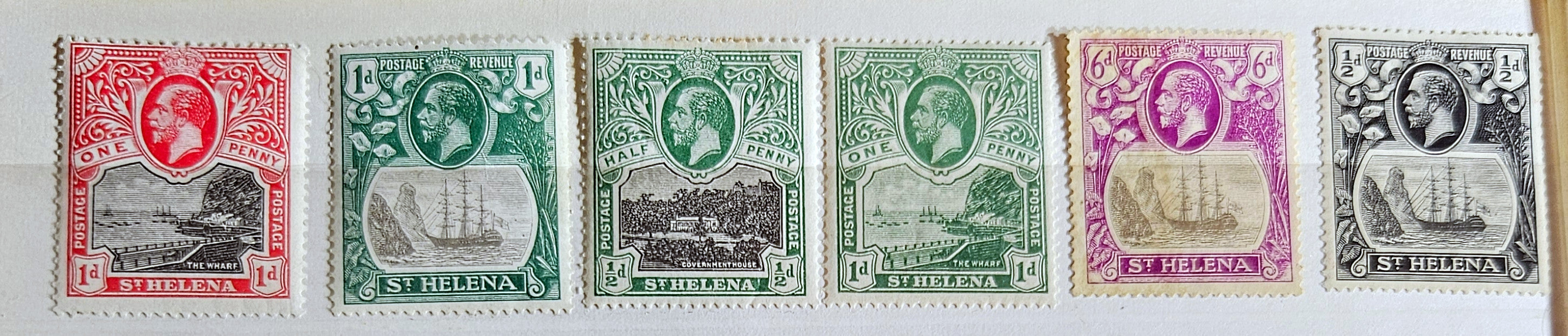 British Commonwealth vintage St Helena stamps