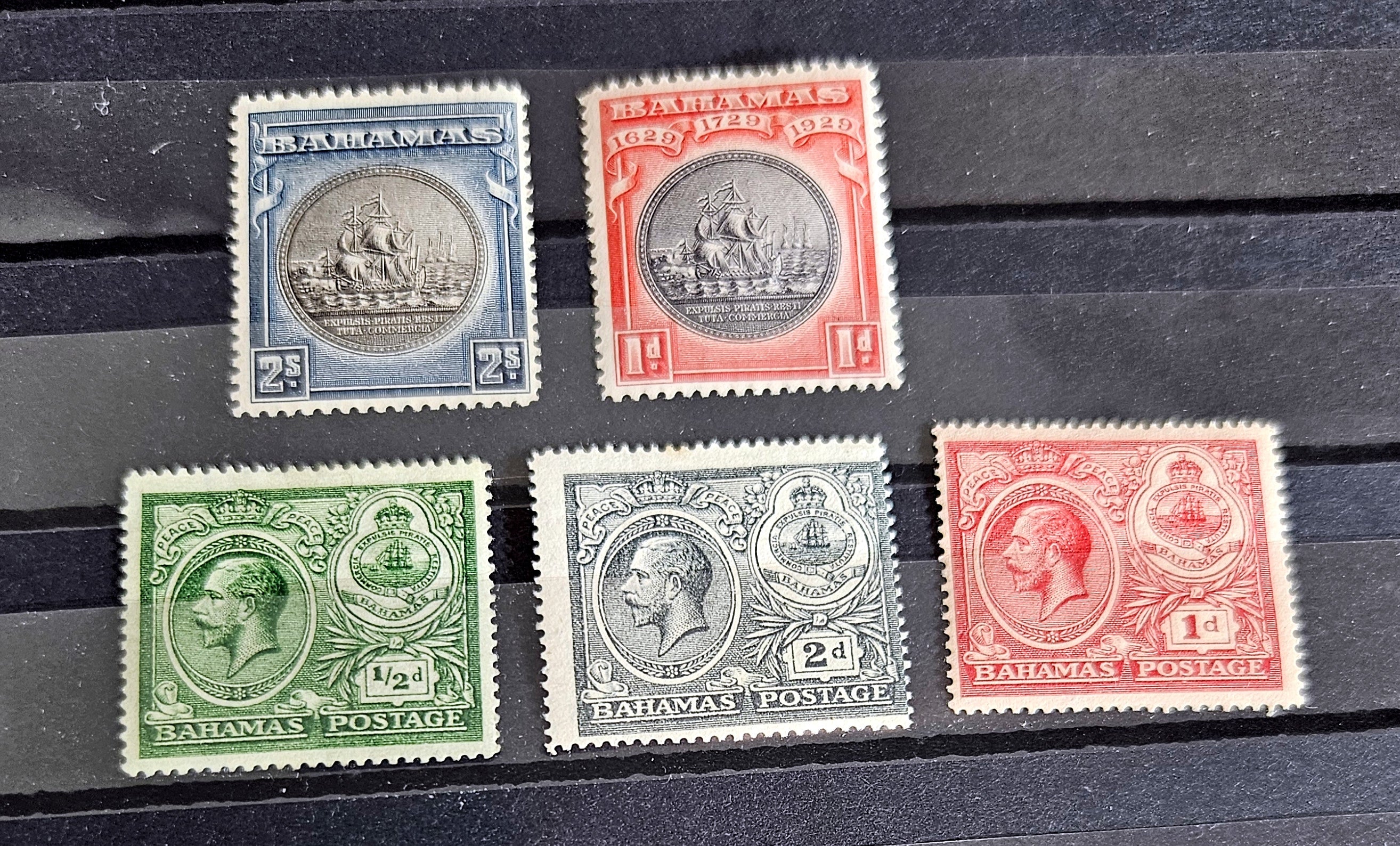 Vintage Bahamas stamps