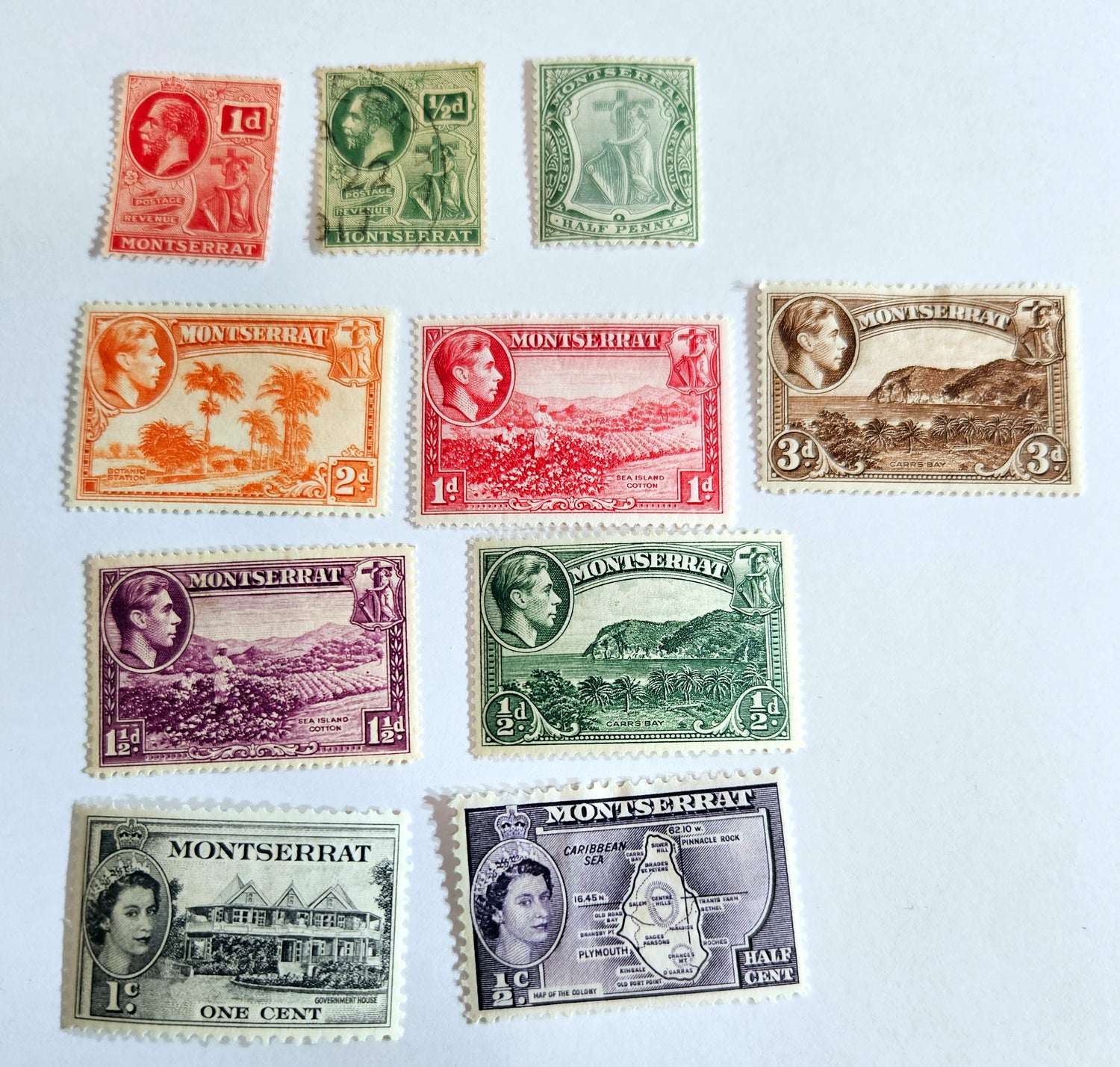 Montserrat vintage stamps