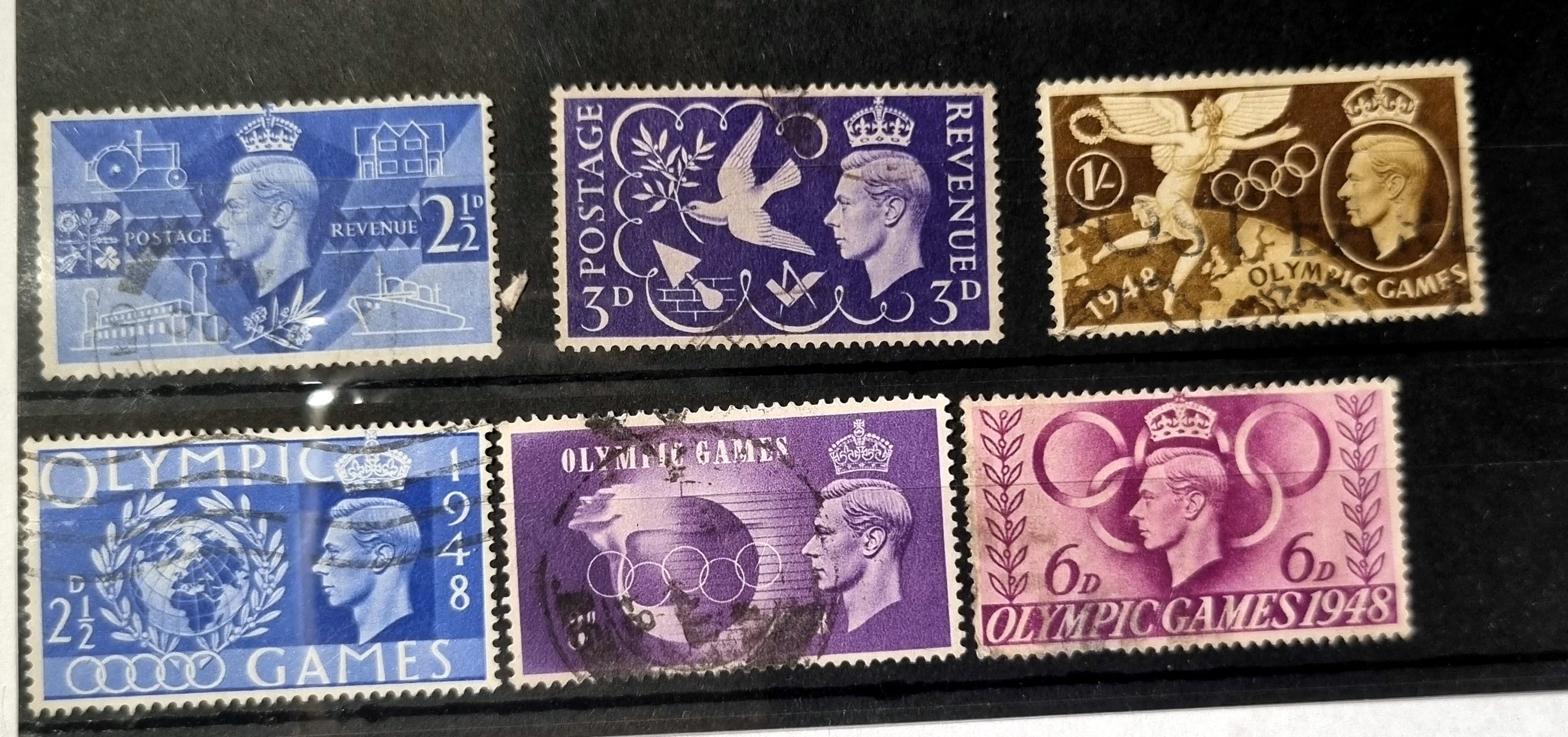 Vintage GB King George VI Stamp