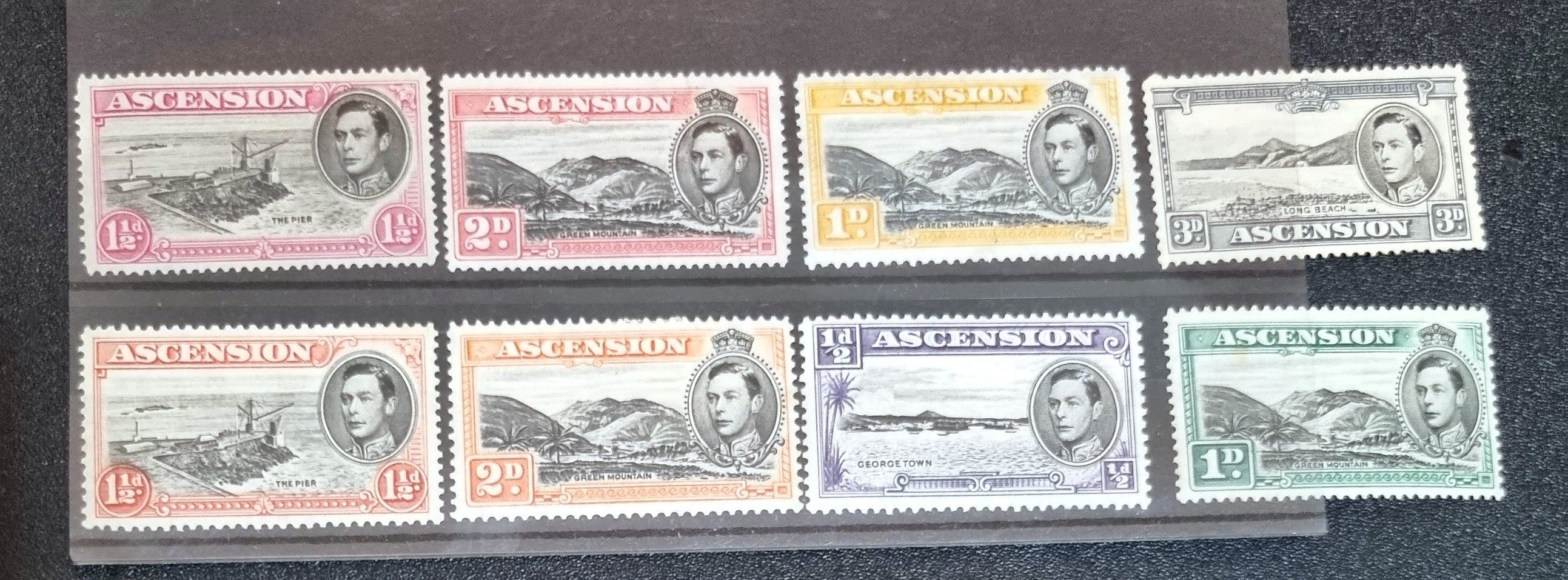 British Commonwealth vintage Ascension stamps
