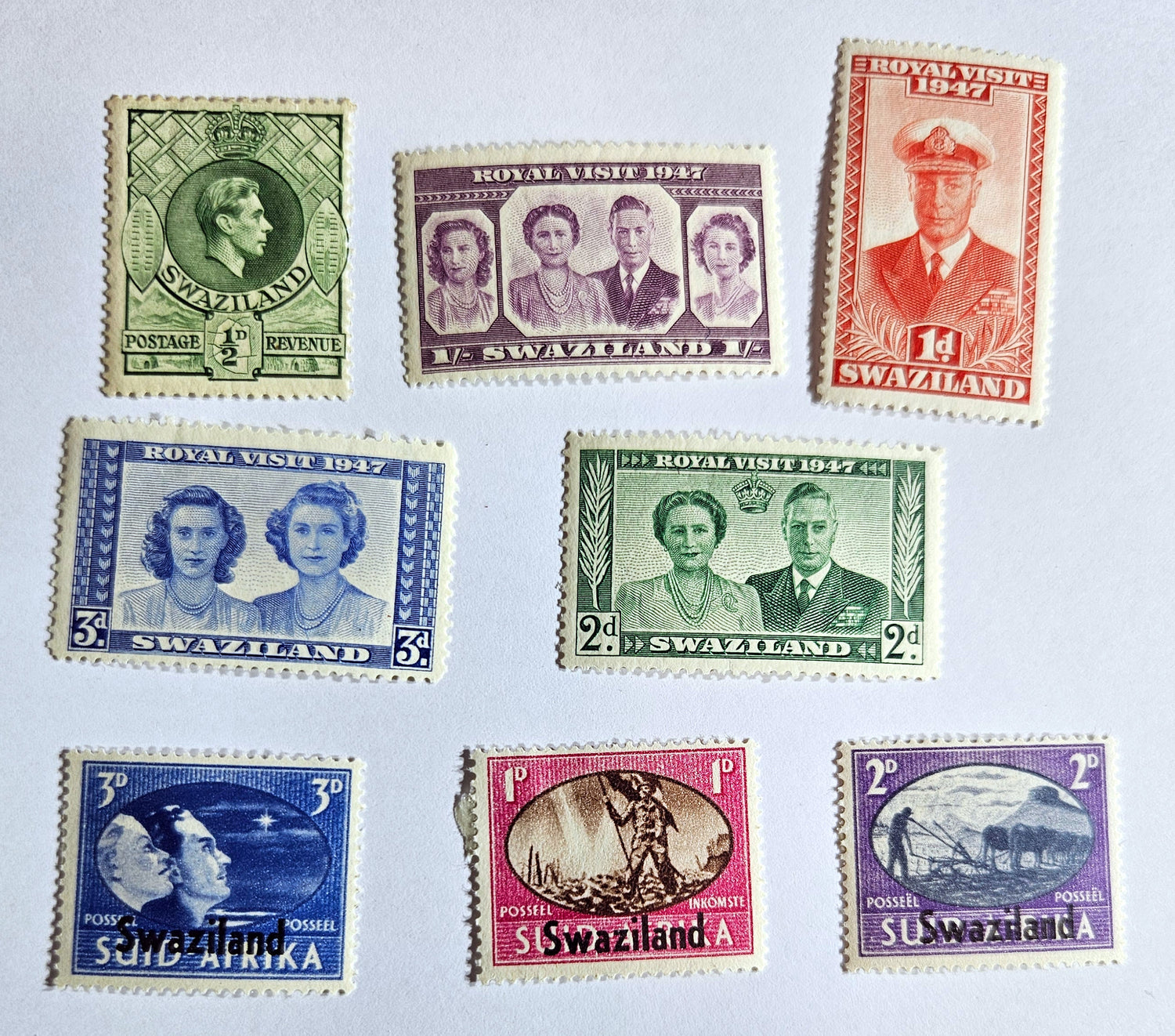 British Commonwealth vintage Swaziland stamps