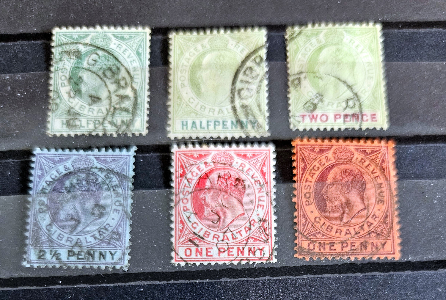 British Commonwealth vintage Gibraltar stamps