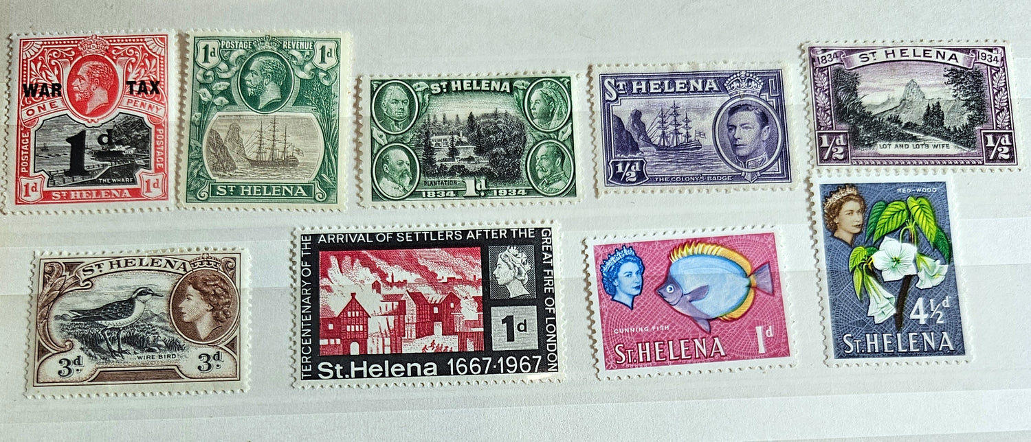 British Commonwealth vintage St Helena stamps