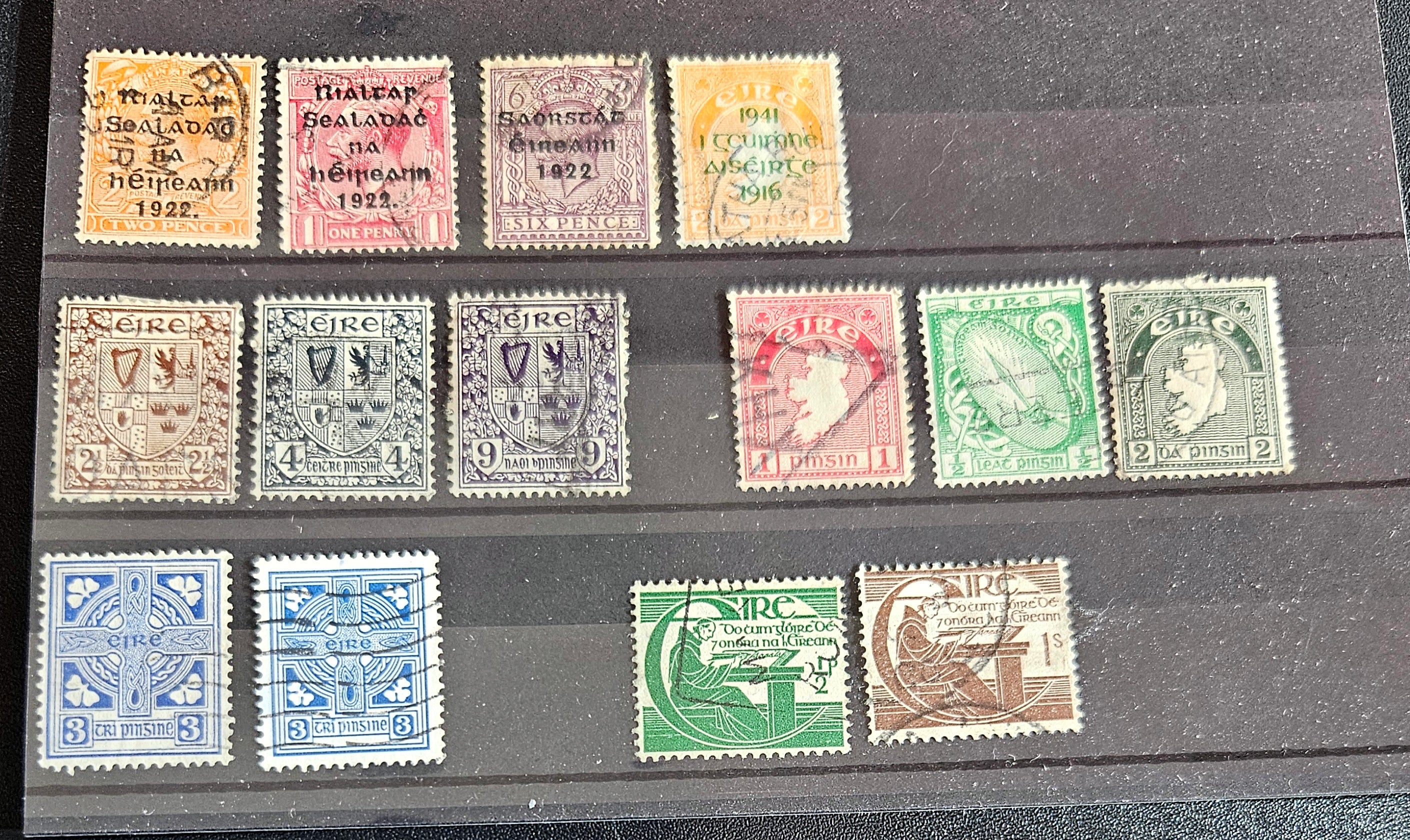 Vintage Ireland stamps
