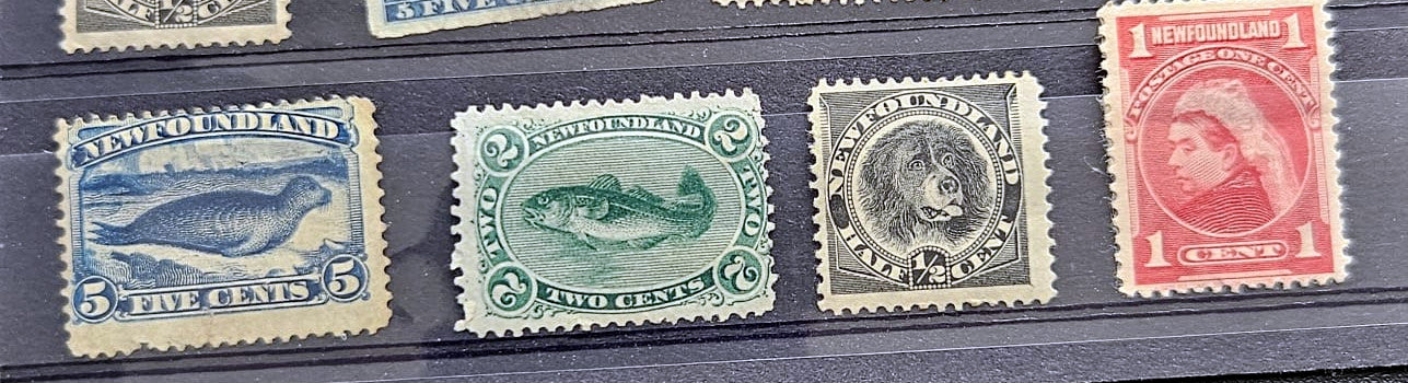 Newfoundland Vintage Pictorial Postage Stamp Selection