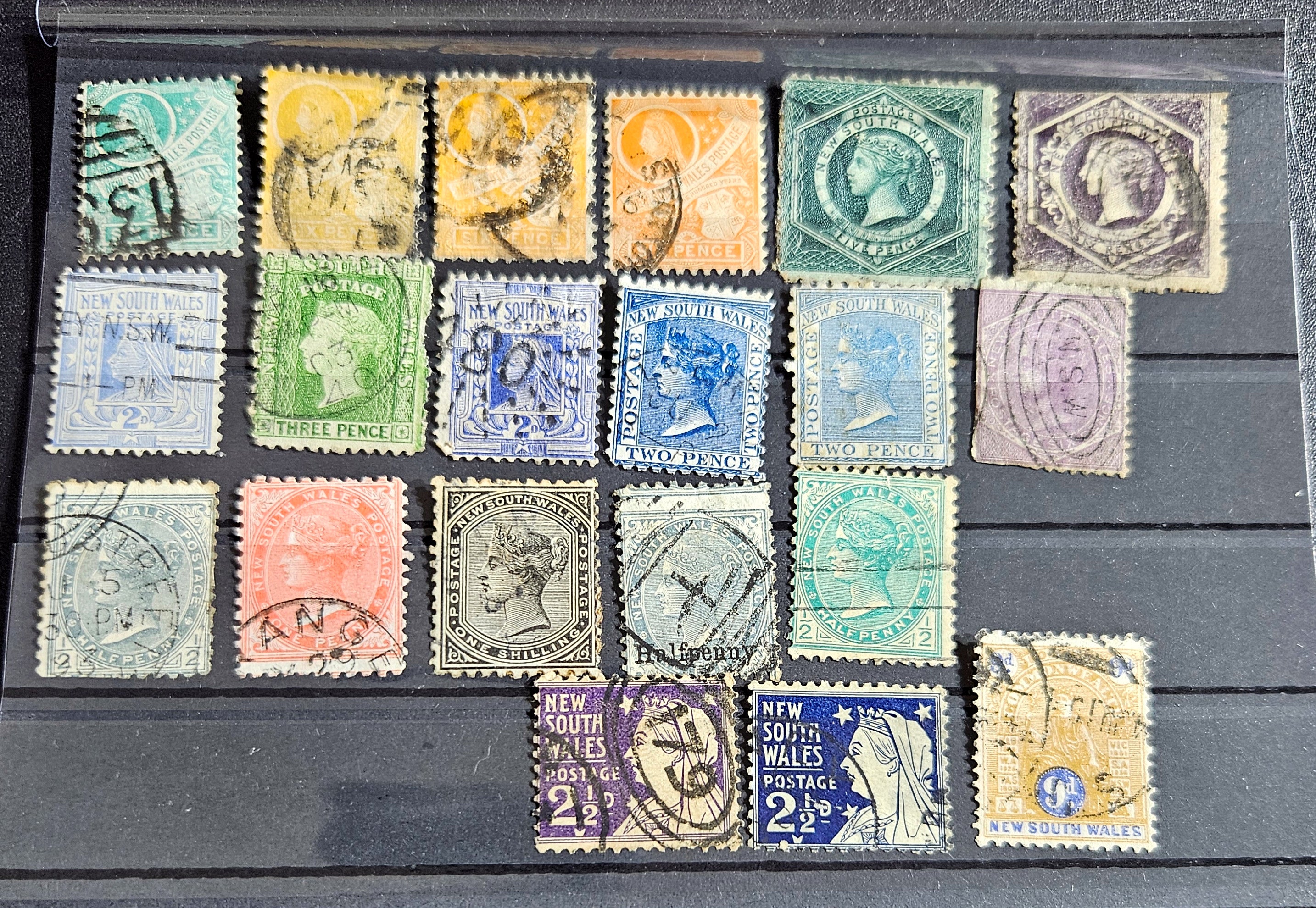 Vintage Australia state stamps