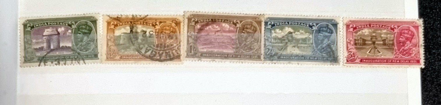Vintage India Stamps King George V
