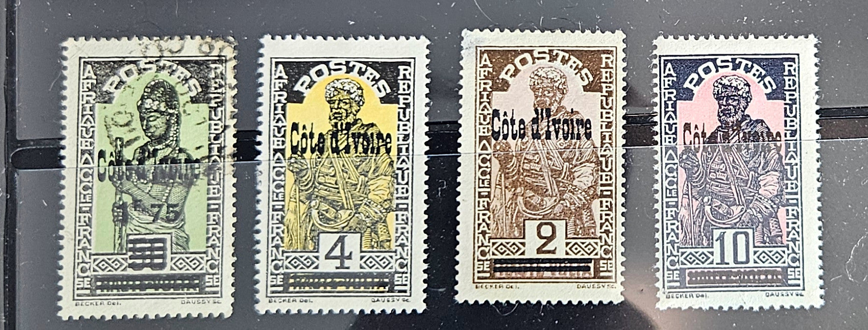 Vintage French colonies stamps