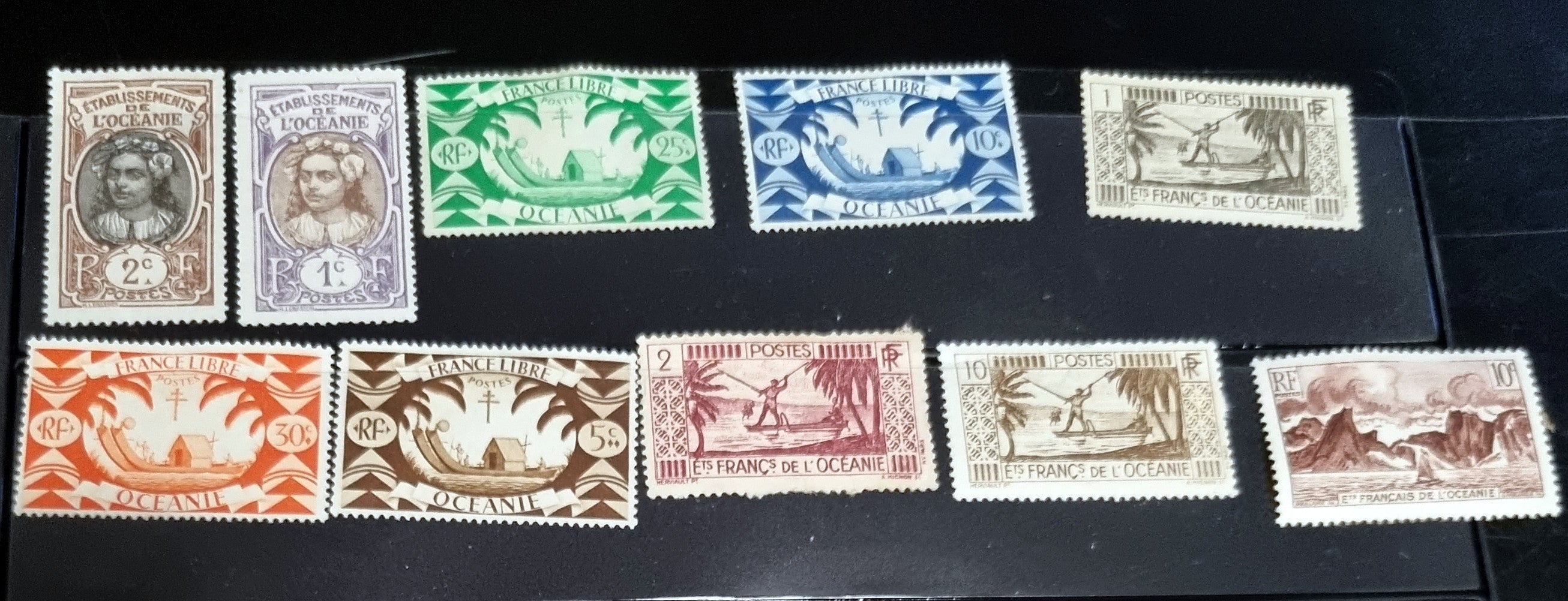 Vintage French Colonies Stamps
