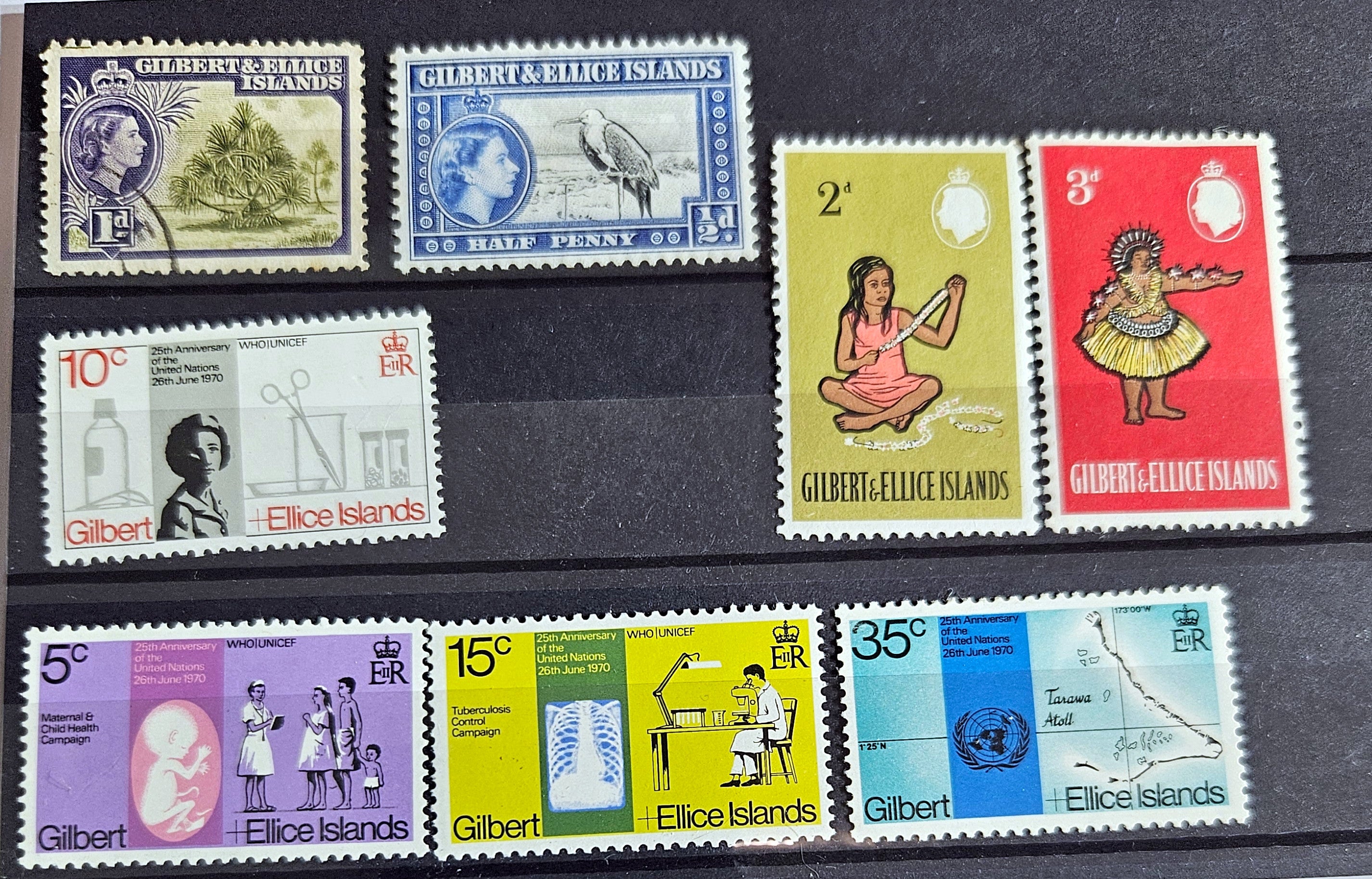 Gilbert and Ellice Islands Vintage stamps