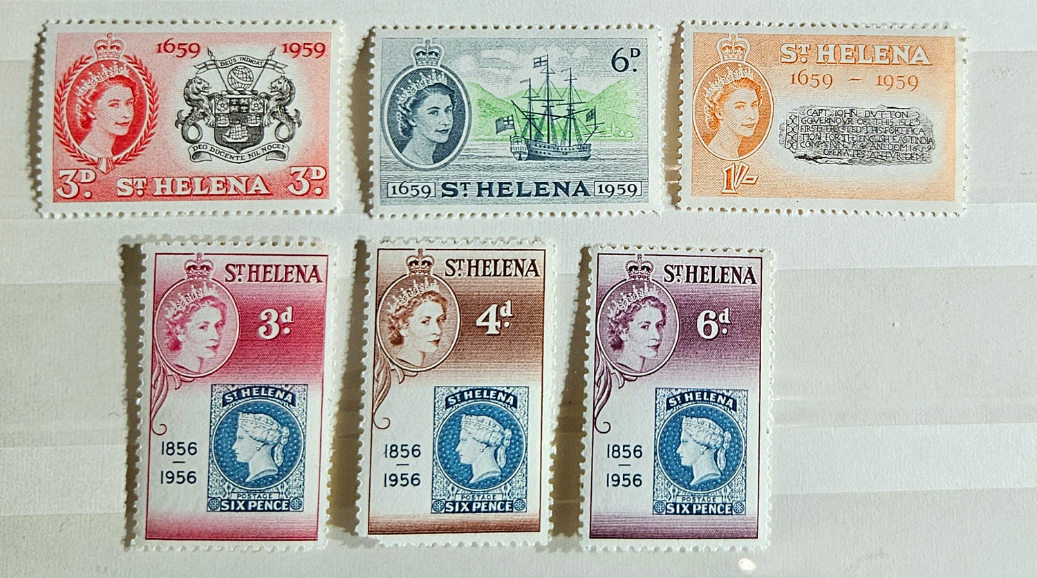 British Commonwealth vintage St Helena stamps