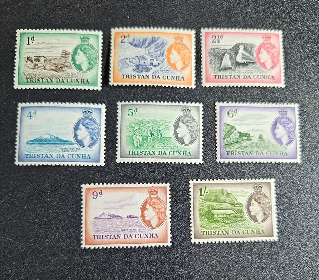 British Commonwealth vintage Tristan da Cunha stamps