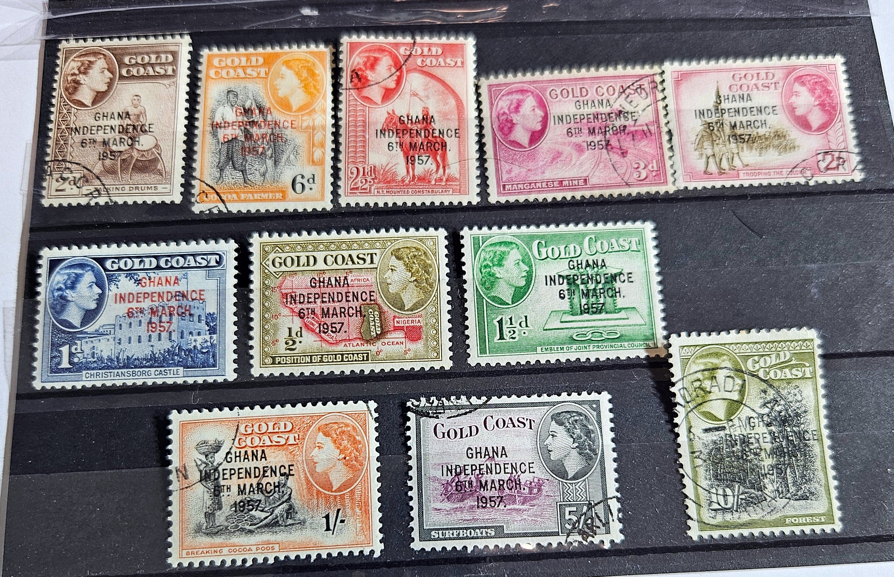 British Commonwealth vintage Gold Coast stamps