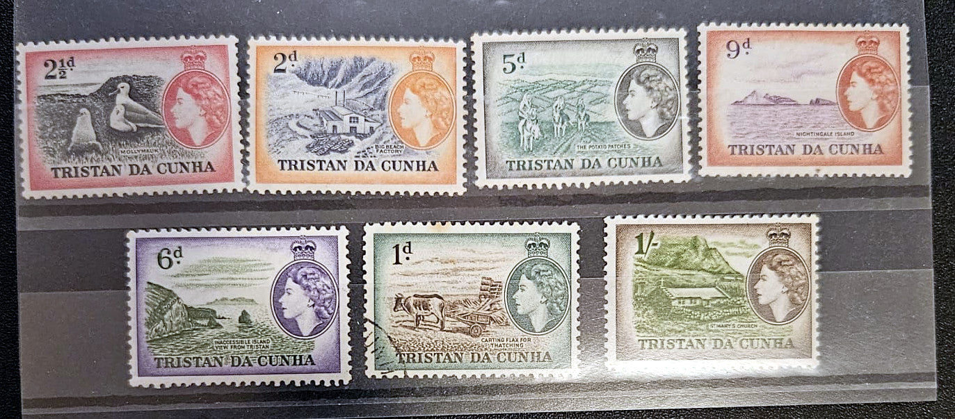 British Commonwealth vintage Tristan da Cunha stamps