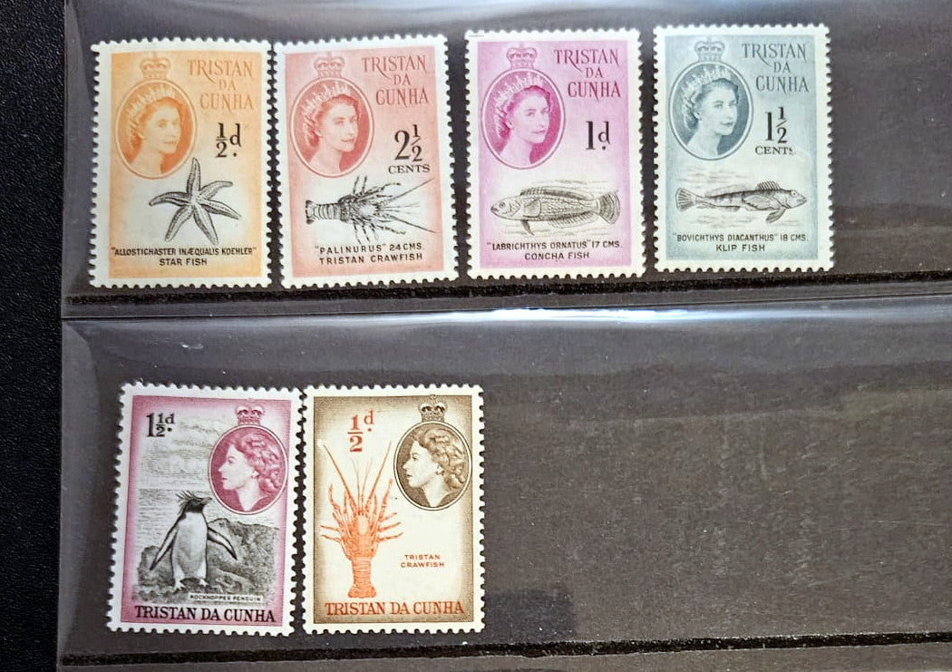 British Commonwealth vintage Tristan da Cunha stamps