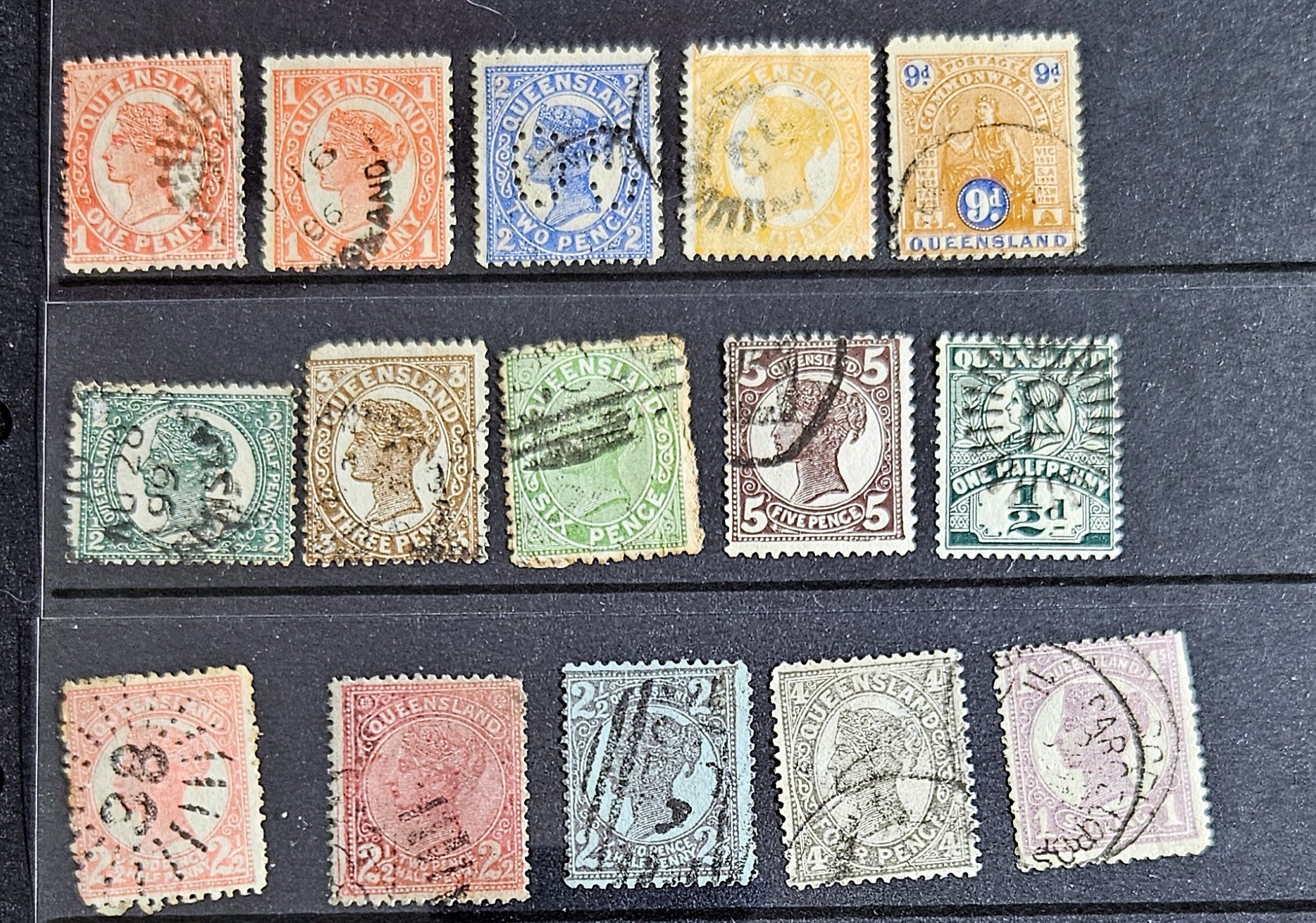 Vintage Australia state stamps