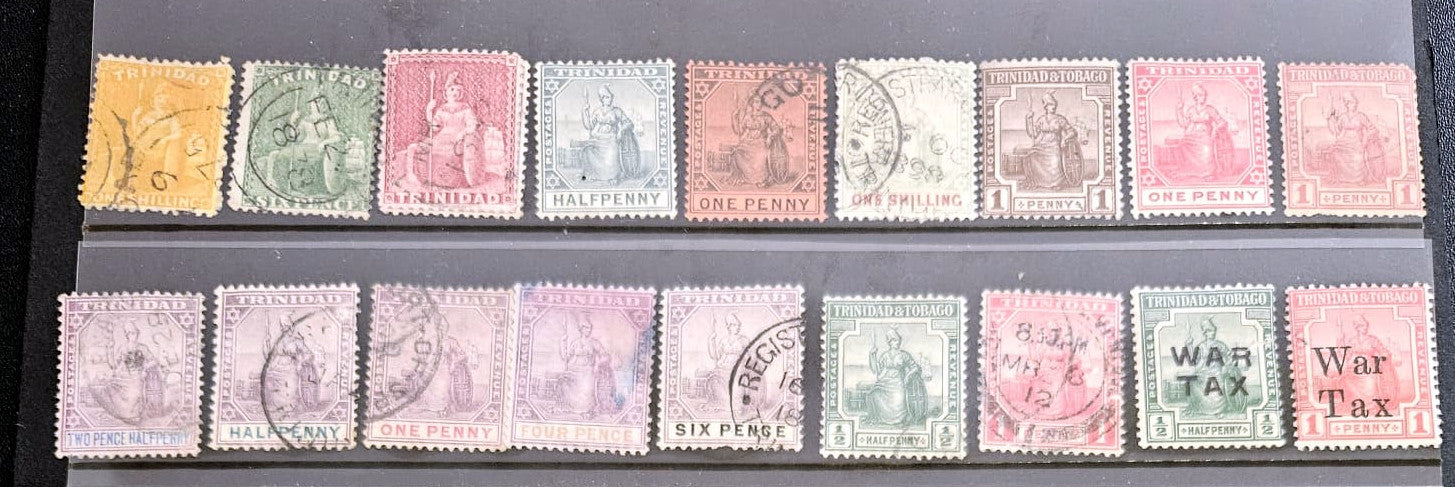 Authentic vintage Trinidad and Tobago postage stamps archive by StampArtefact.