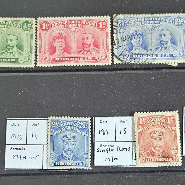British commonwealth Rhodesia vintage stamps