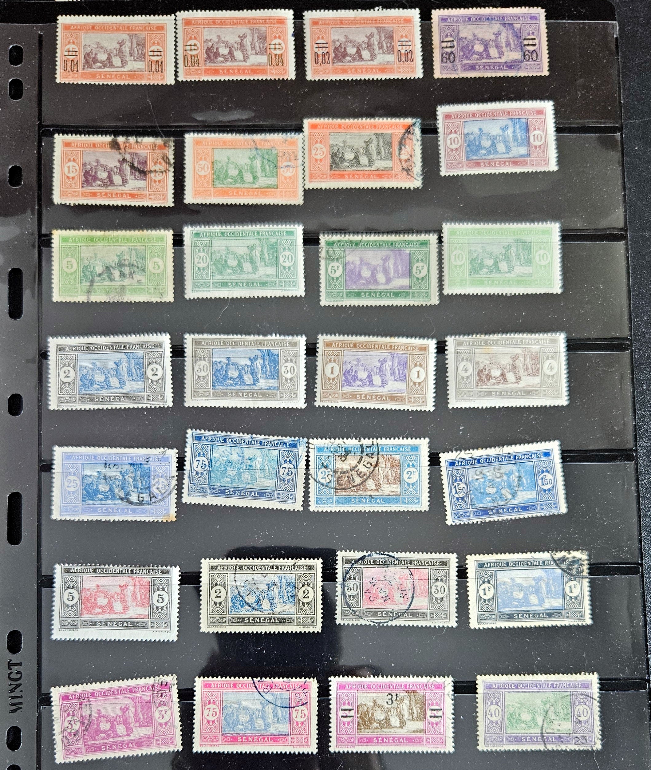 Vintage French colonies stamps
