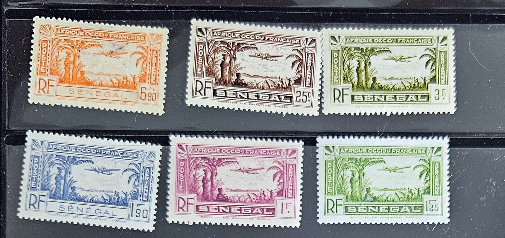 Vintage French colonies stamps