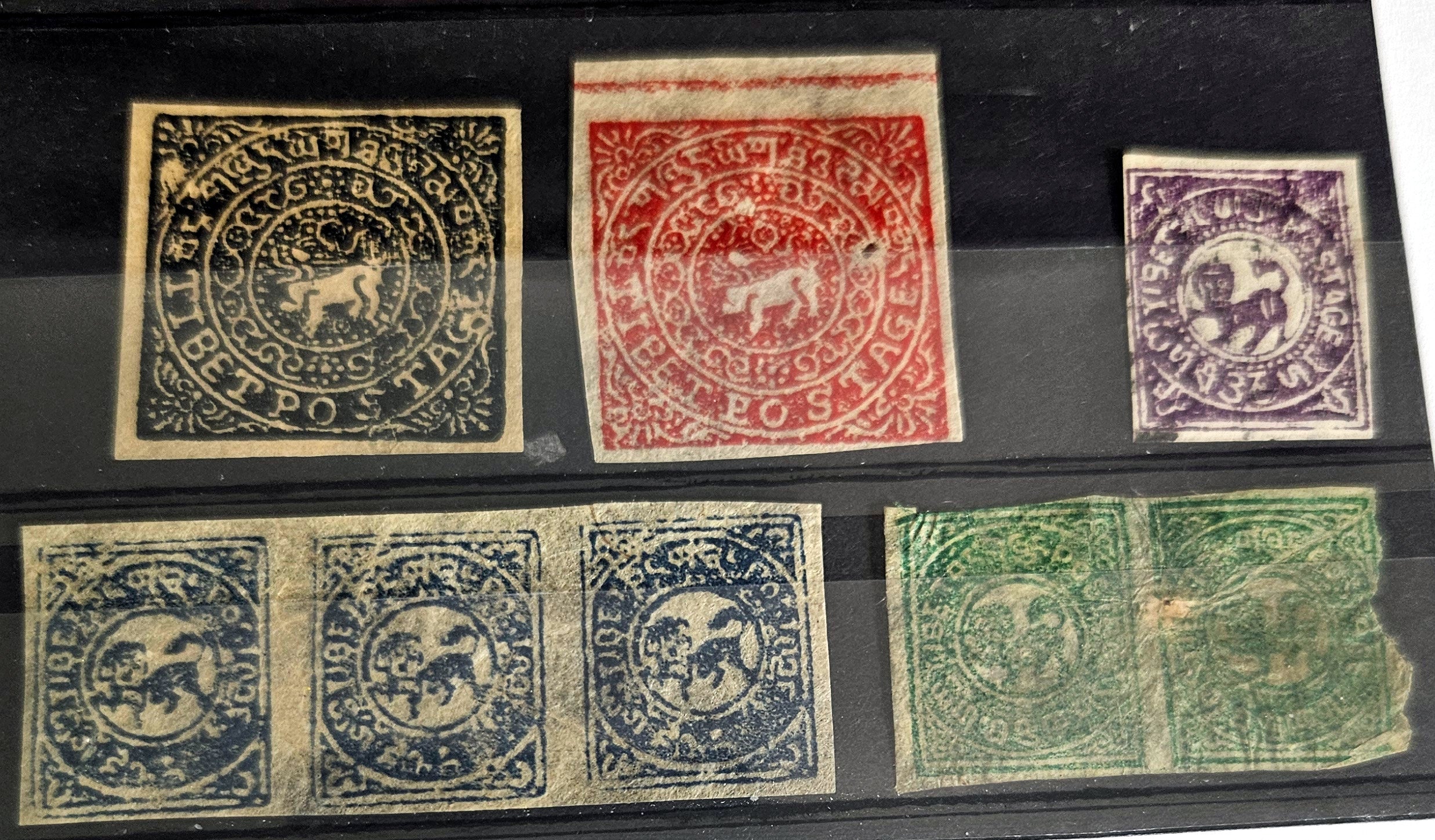 Vintage Tibet Stamps