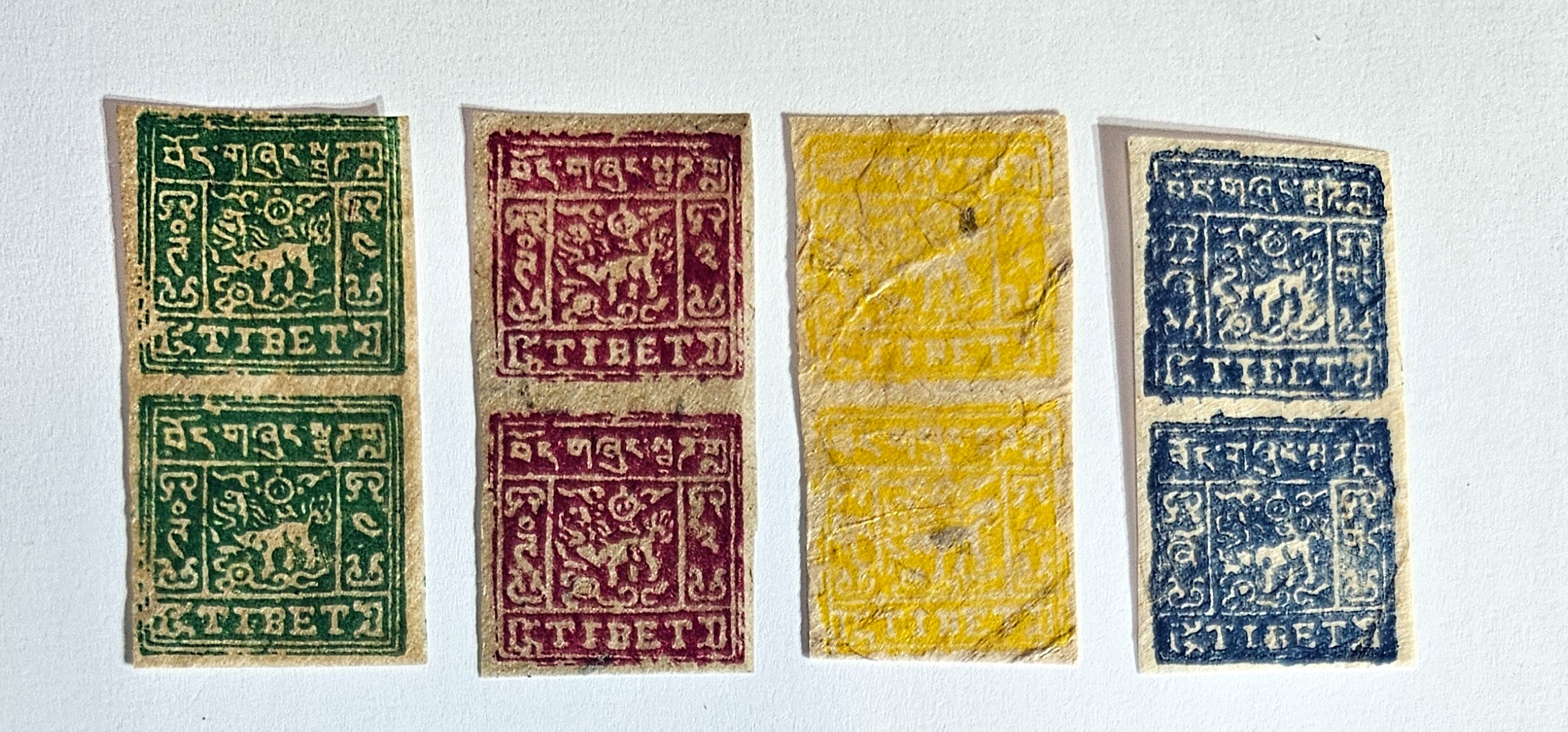 Vintage Tibet Stamps