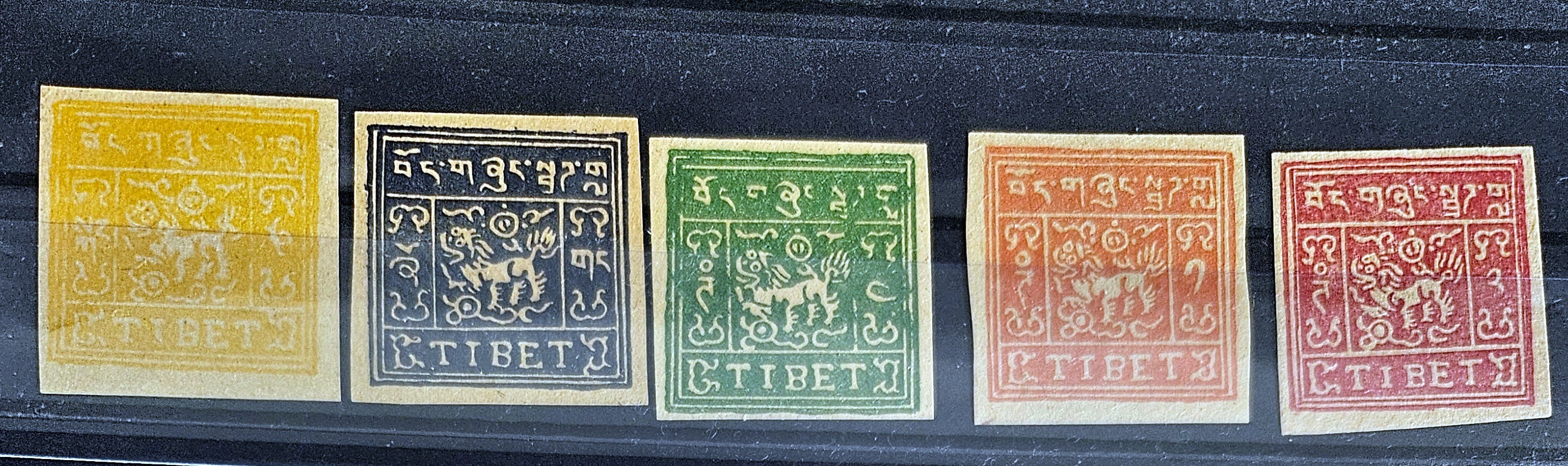 Vintage Tibet Stamps