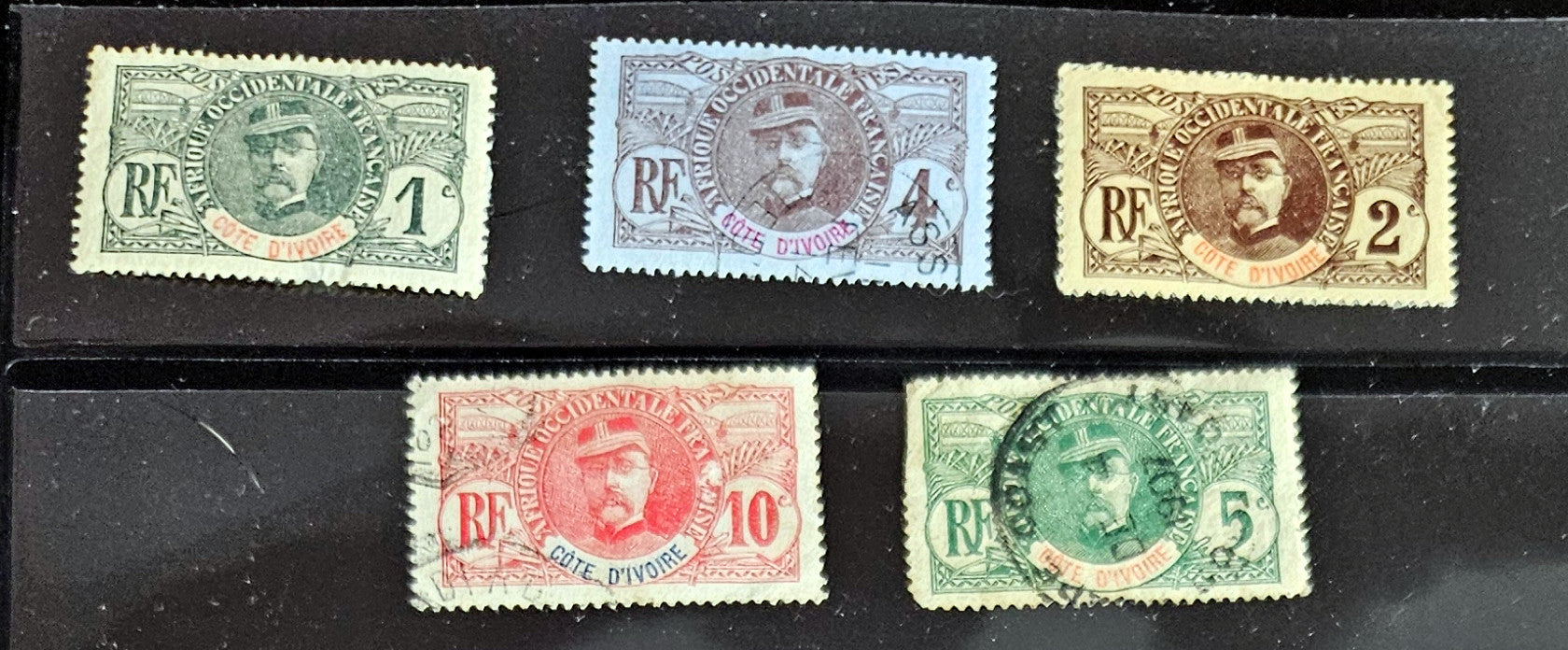 Vintage French colonies stamps
