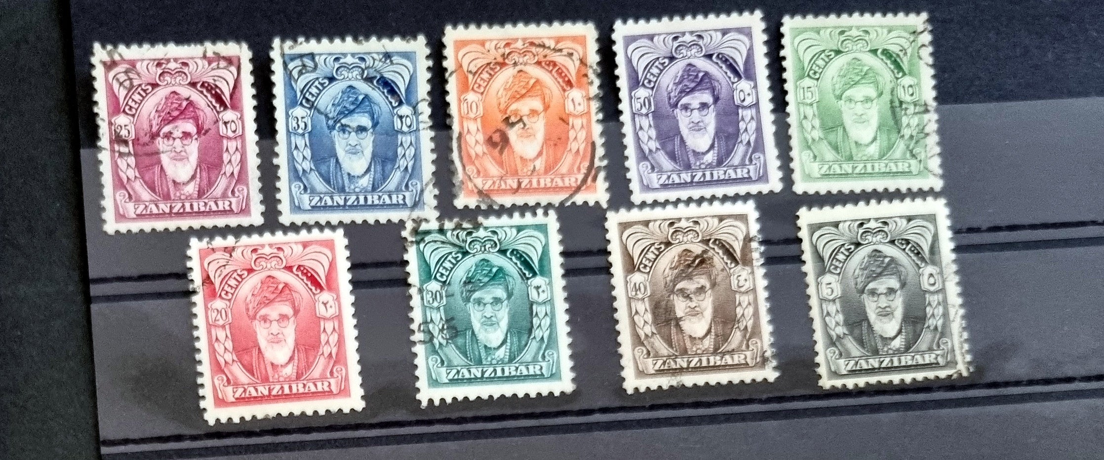 Vintage Zanzibar stamps (part of Tanzania now)