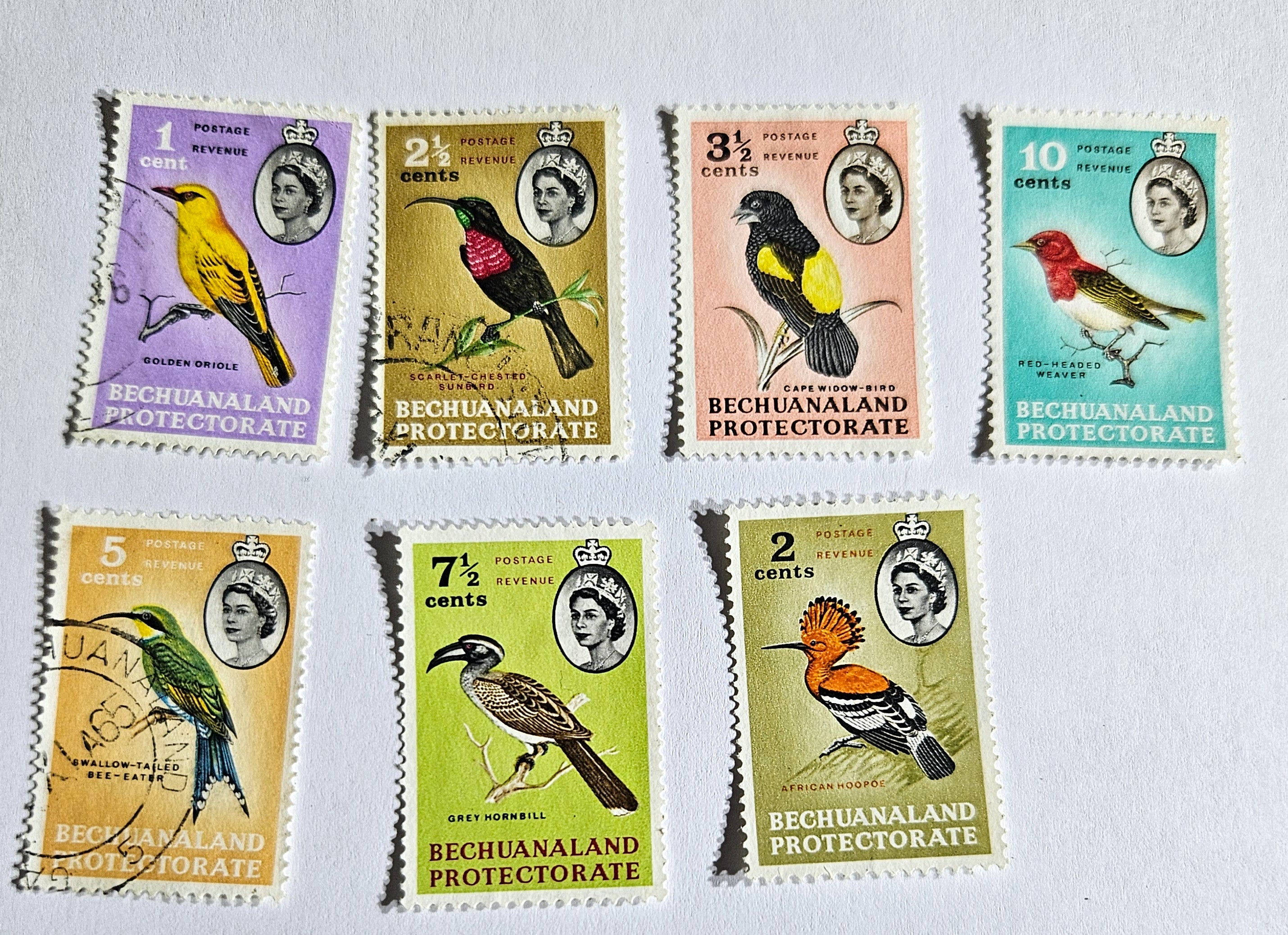 British Commonwealth vintage Bechuanaland stamps