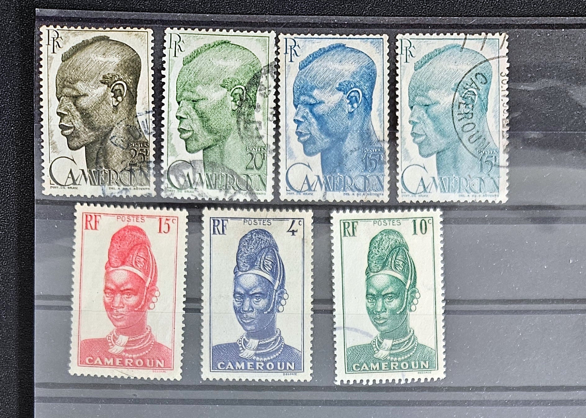 French Cameroon vintage stamps